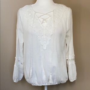 Ember Boho Peasant Top Size S